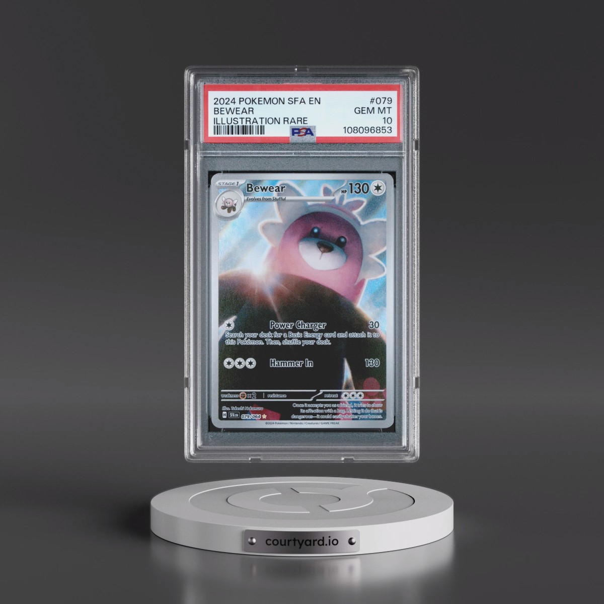 2024 Pokémon Sfa EN-Shrouded Fable #079 Bewear - Illustration Rare (PSA 10 GEM MINT)