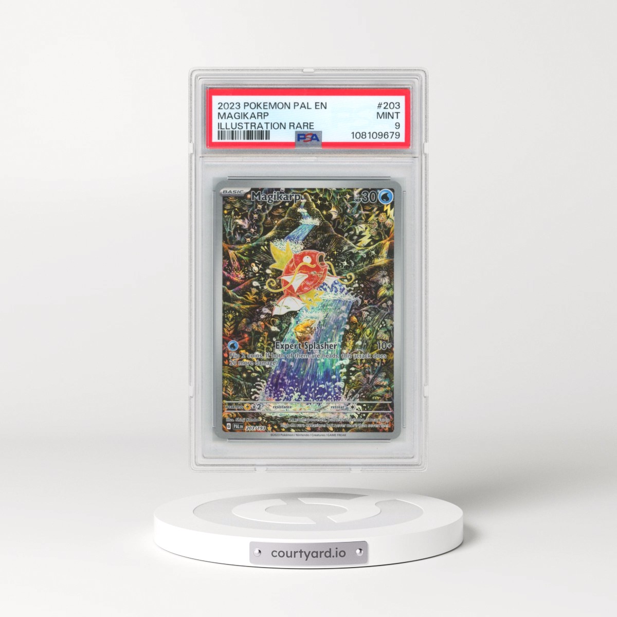 2023 Pokémon Pal EN-Paldea Evolved #203 Magikarp - Illustration Rare (PSA 9 MINT)