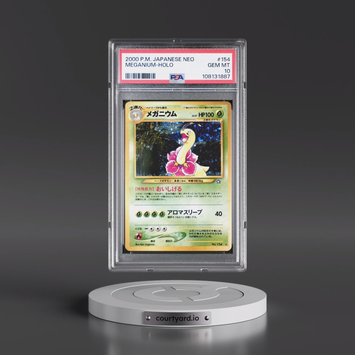 2000 Pokémon Neo #154 Meganium - Holo (PSA 10 GEM MINT)