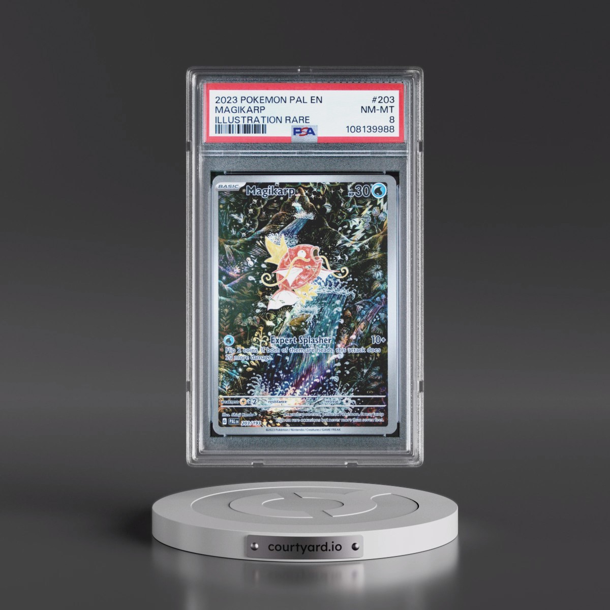 2023 Pokémon Pal EN-Paldea Evolved #203 Magikarp - Illustration Rare (PSA 8 NM-MT)