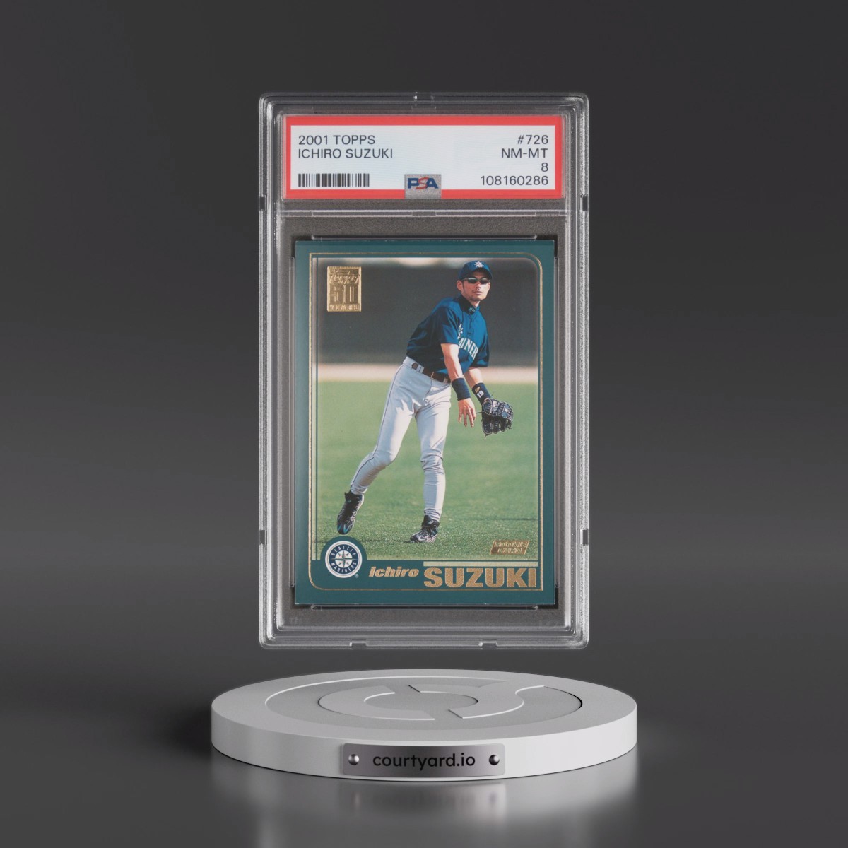 2001 Topps #726 Ichiro Suzuki (PSA 8 NM-MT)