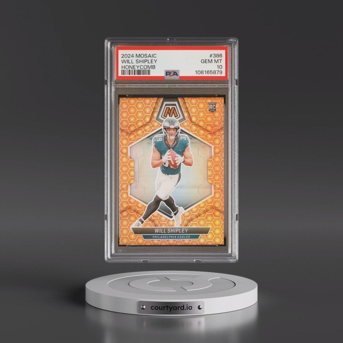 2024 Panini Mosaic Will Shipley - Honeycomb #386 PSA 10