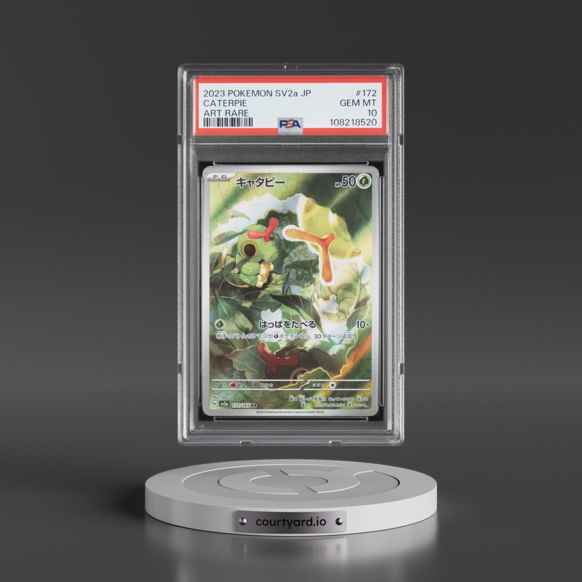 2023 Pokémon Sv2a-Pokémon 151 #172 Caterpie - Art Rare (PSA 10 GEM MINT)