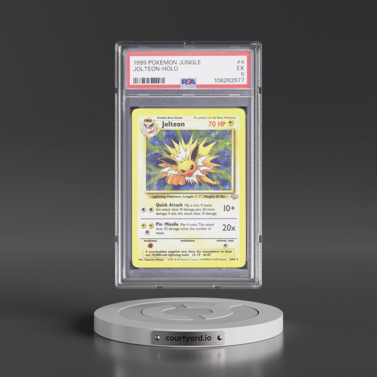 1999 Pokémon Jungle #4 Jolteon - Holo (PSA 5 EX)