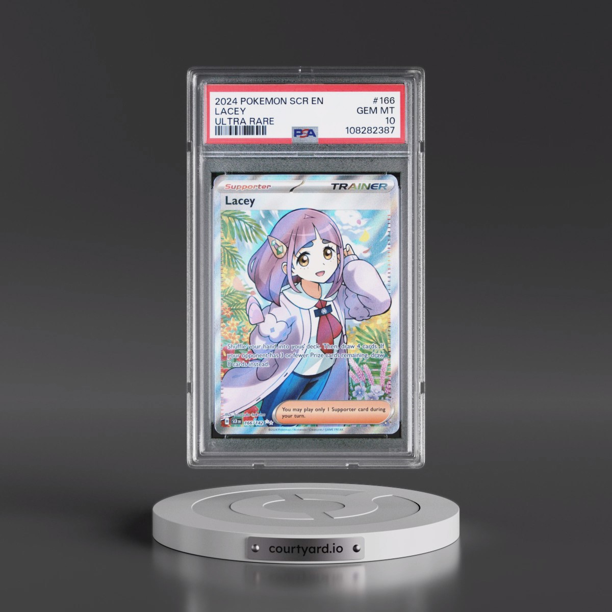 2024 Pokémon Scr EN-Stellar Crown #166 Lacey - Ultra Rare (PSA 10 GEM MINT)