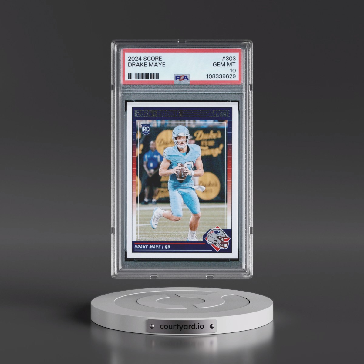 2024 Panini Score #303 Drake Maye (PSA 10 GEM MINT)
