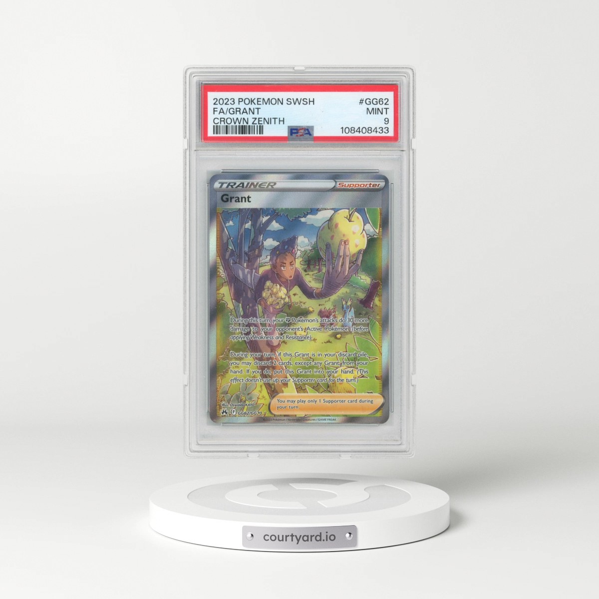 2023 Pokémon Sword and Shield Crown Zenith #GG62 Grant - Full Art (PSA 9 MINT)
