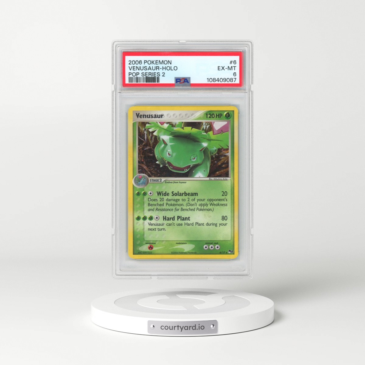 2006 Pokémon Pop Series 2 #6 Venusaur - Holo (PSA 6 EX-MT)