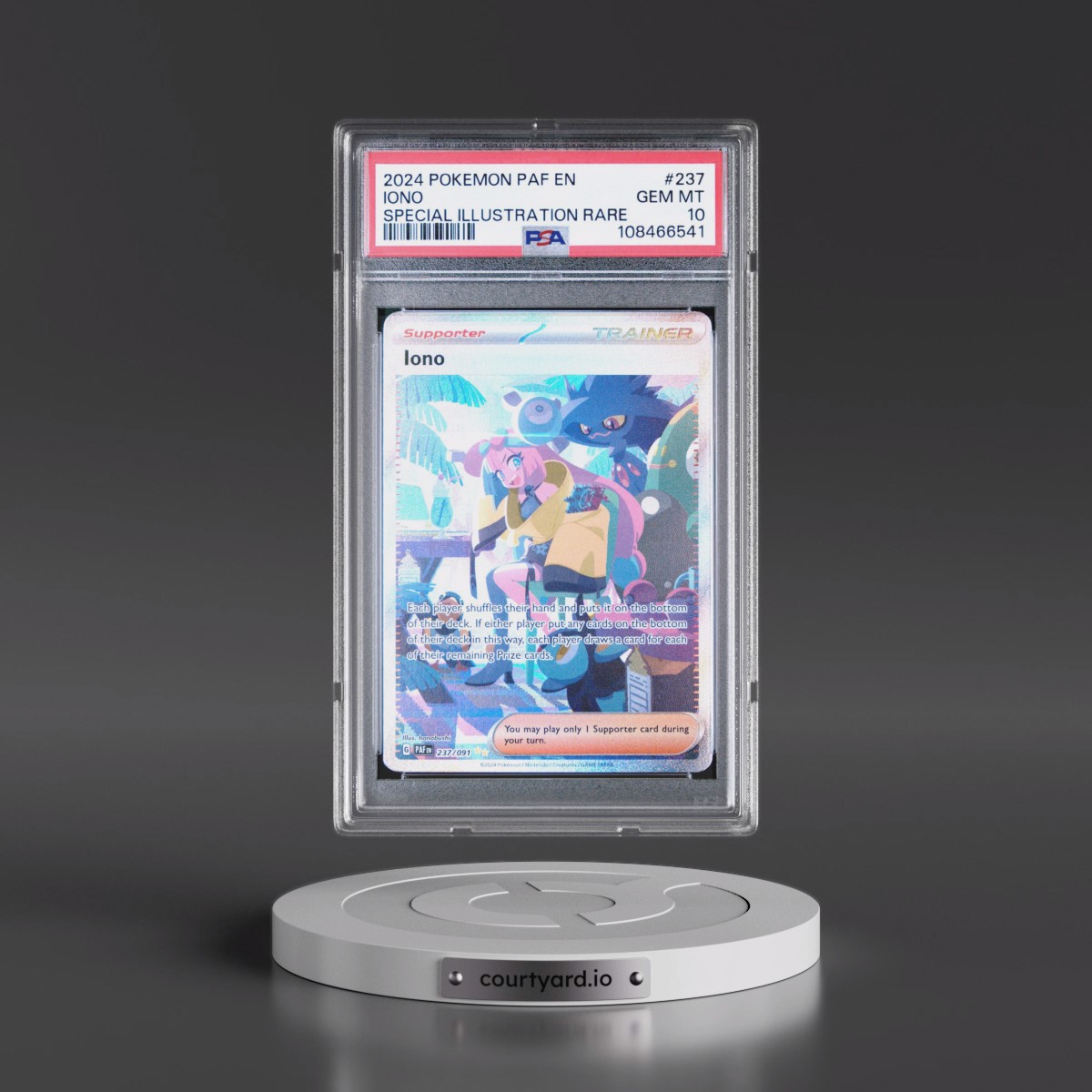 2024 Pokémon Paf EN-Paldean Fates #237 Iono - Special Illustration Rare (PSA 10 GEM MINT)