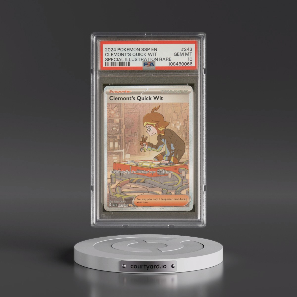 2024 Pokémon Ssp EN-Surging Sparks #243 Clemont's Quick Wit - Special Illustration Rare (PSA 10 GEM MINT)