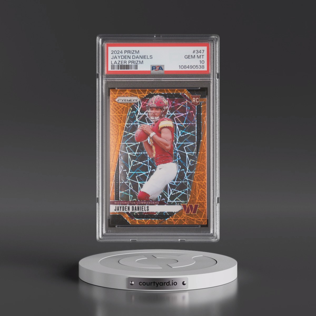 2024 Panini Prizm Jayden Daniels - Lazer Prizm #347 PSA 10