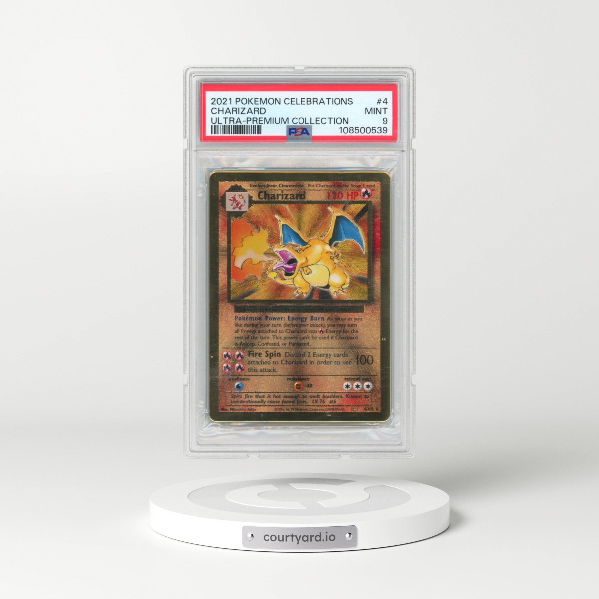 2021 Pokémon Celebrations Ultra-Premium Collection #4 Charizard (PSA 9 MINT)