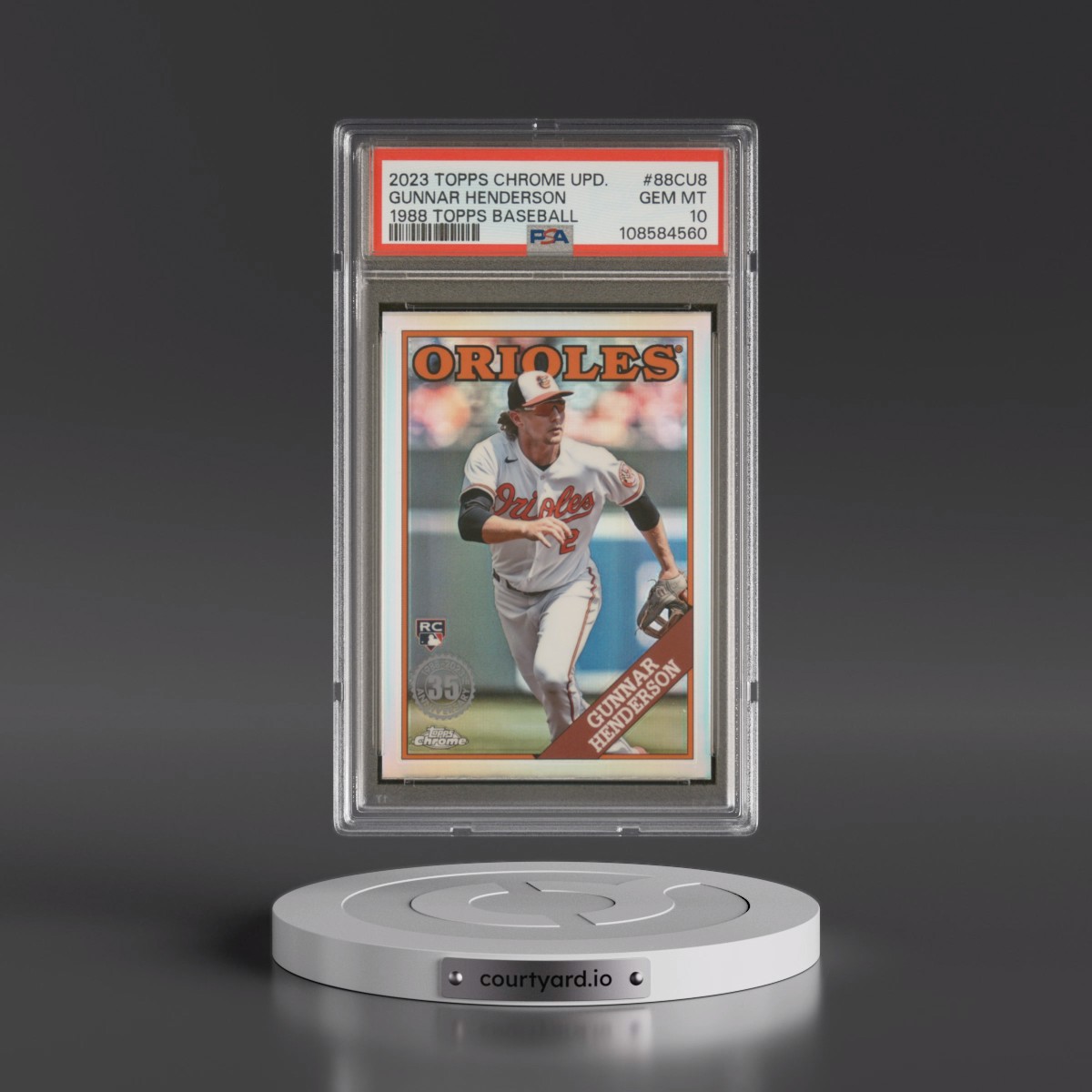 2023 Topps Chrome Update 1988 Topps Baseball #88CU8 Gunnar Henderson (PSA 10 GEM MINT)