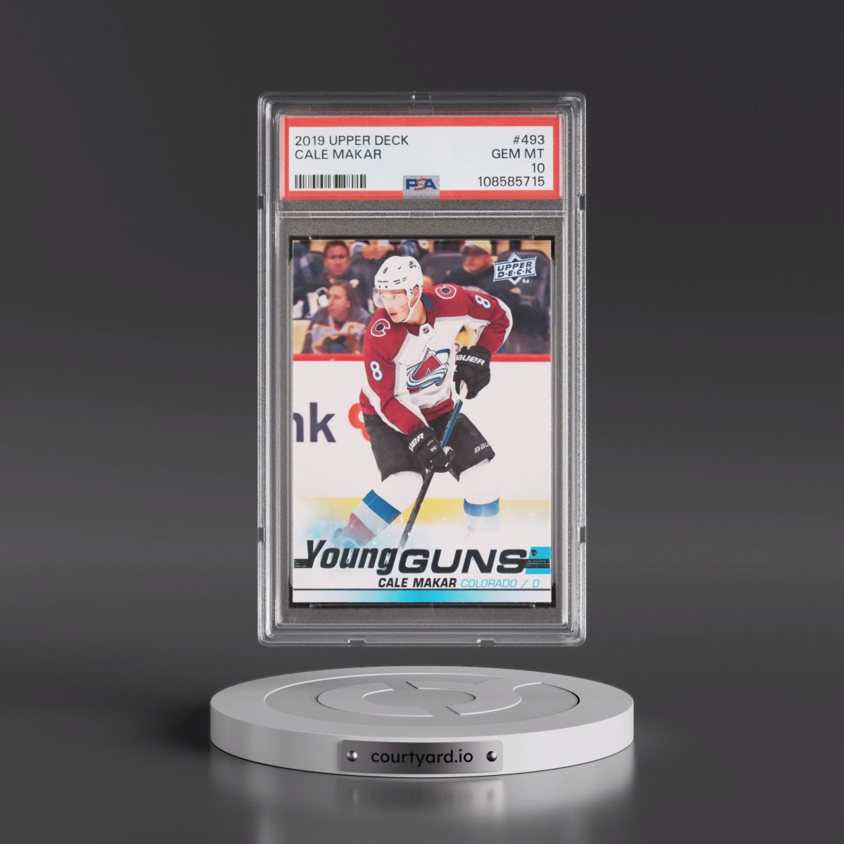 2019 Upper Deck #493 Cale Makar (PSA 10 GEM MINT)