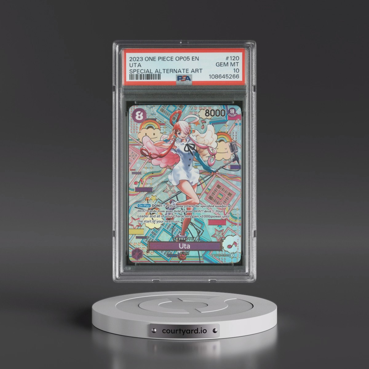 2023 One Piece OP05-Awakening of the New Era #120 Uta - Special Alternate Art (PSA 10 GEM MINT)