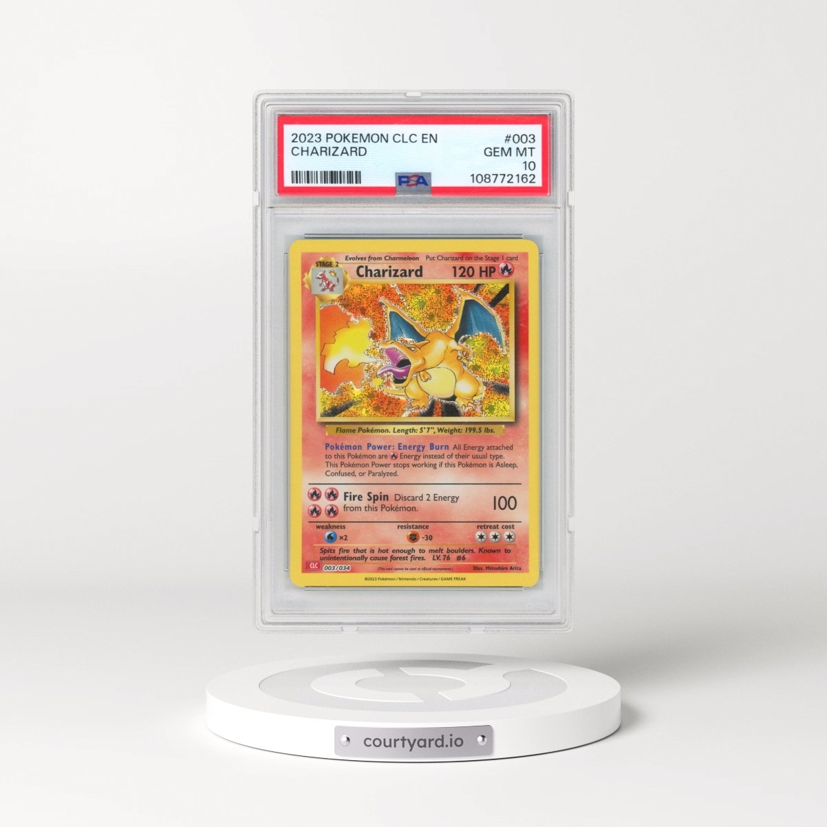2023 Pokémon Clc-Trading Card Game Classic Charizard & HO-Oh EX Deck #003 Charizard (PSA 10 GEM MINT)