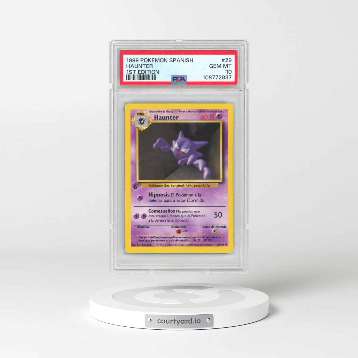 1999 Pokémon #29 Haunter - 1st Edition (PSA 10 GEM MINT)