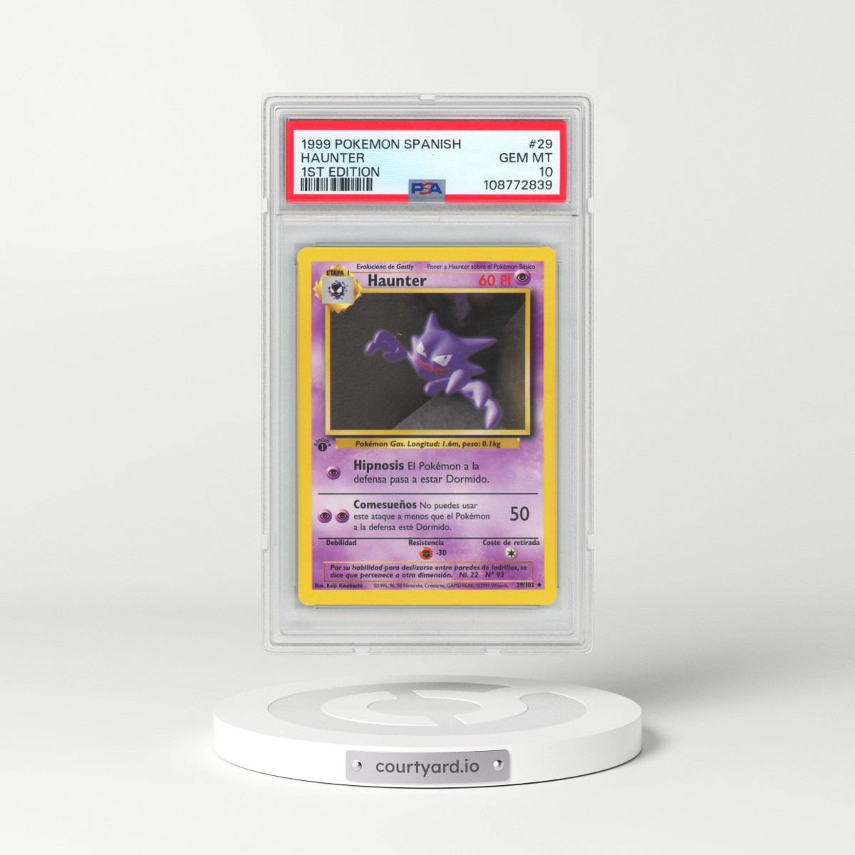1999 Pokémon #29 Haunter - 1st Edition (PSA 10 GEM MINT)