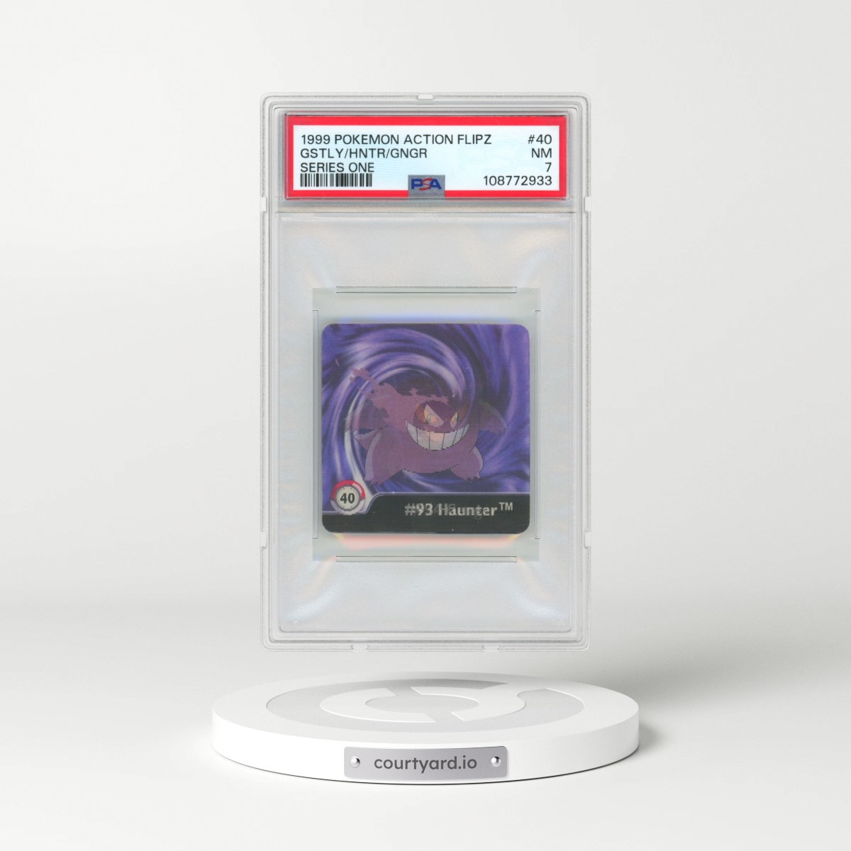 1999 Pokémon Action Flipz Series One #40 Gastly/Gengar/Haunter (PSA 7 NM)