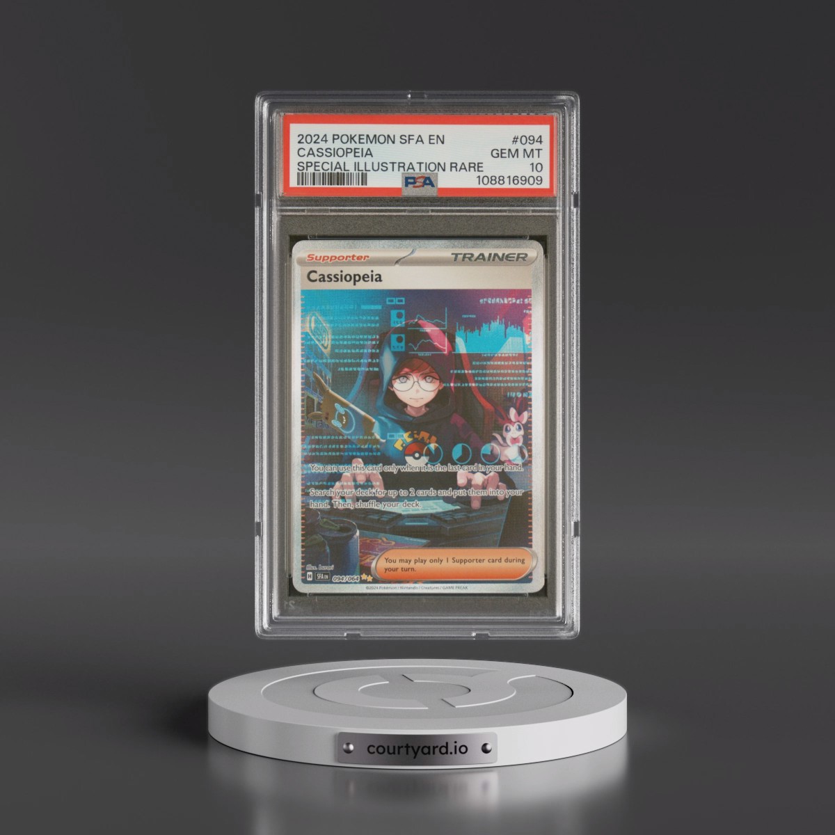 2024 Pokémon Sfa EN-Shrouded Fable Cassiopeia - Special Illustration Rare #094 PSA 10