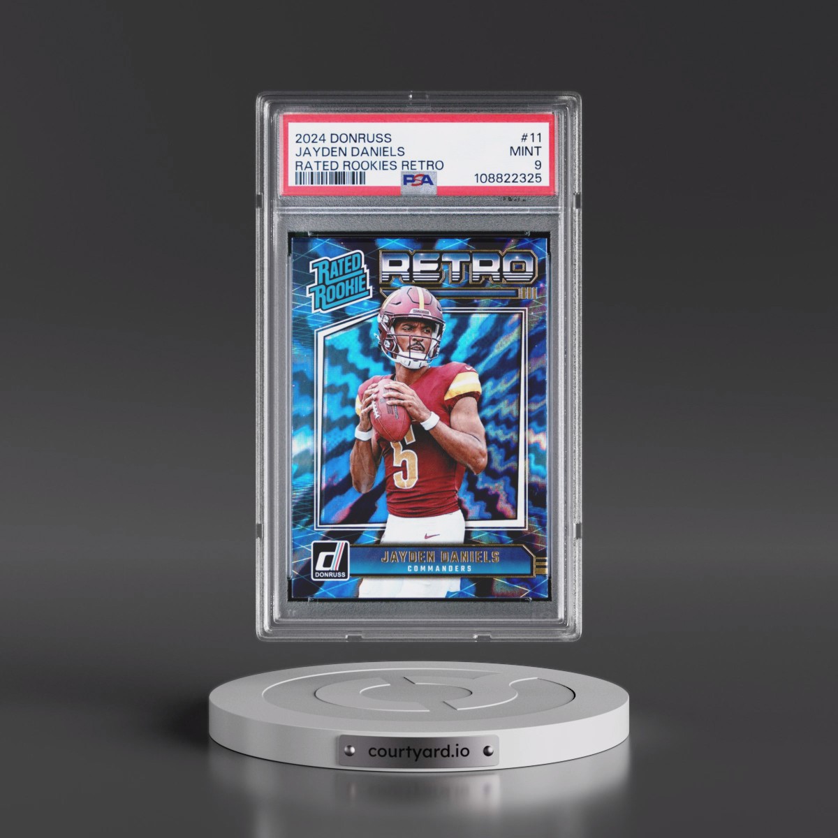 2024 Panini Donruss Rated Rookies Retro #11 Jayden Daniels (PSA 9 MINT)