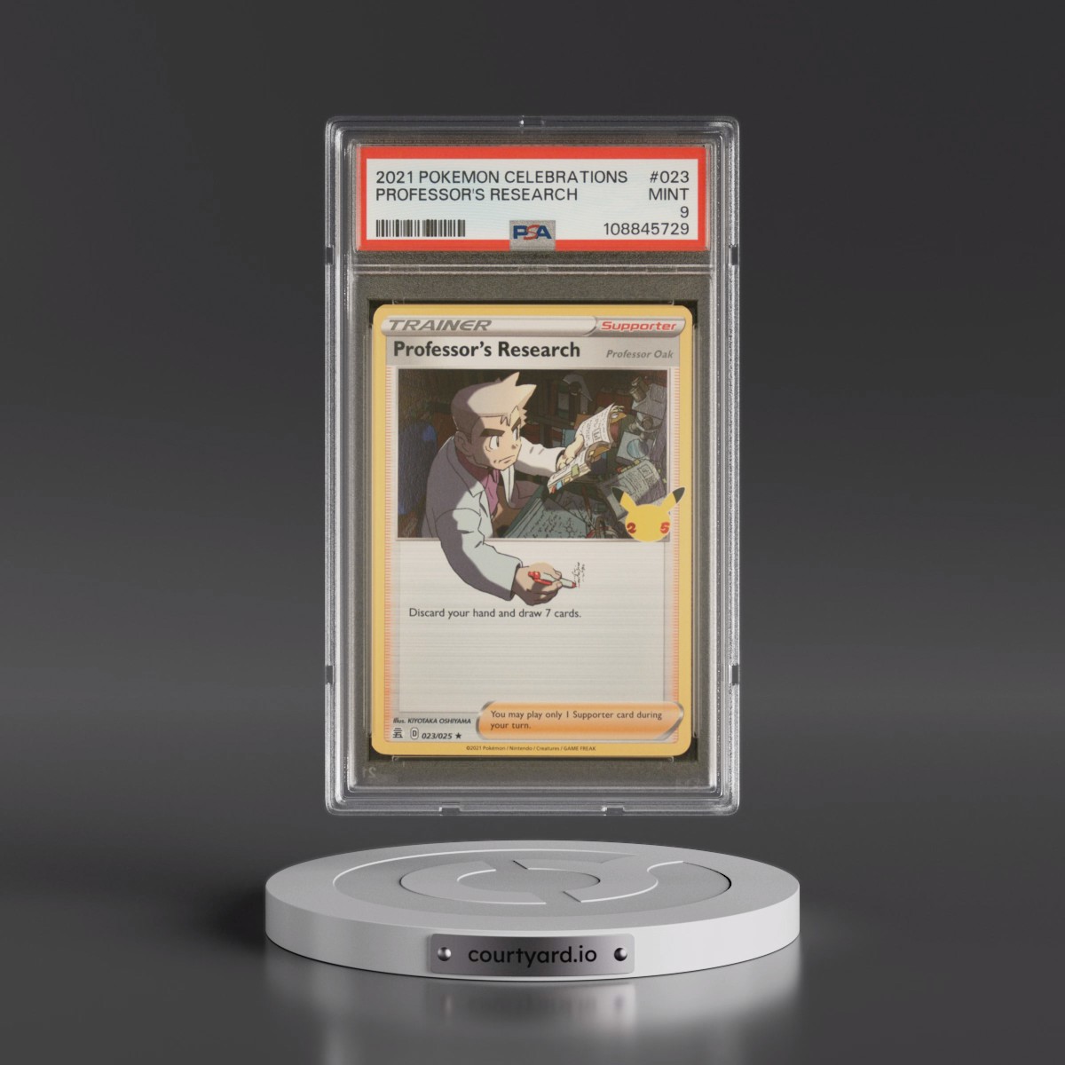 2021 Pokémon Celebrations #023 Professor's Research (PSA 9 MINT)