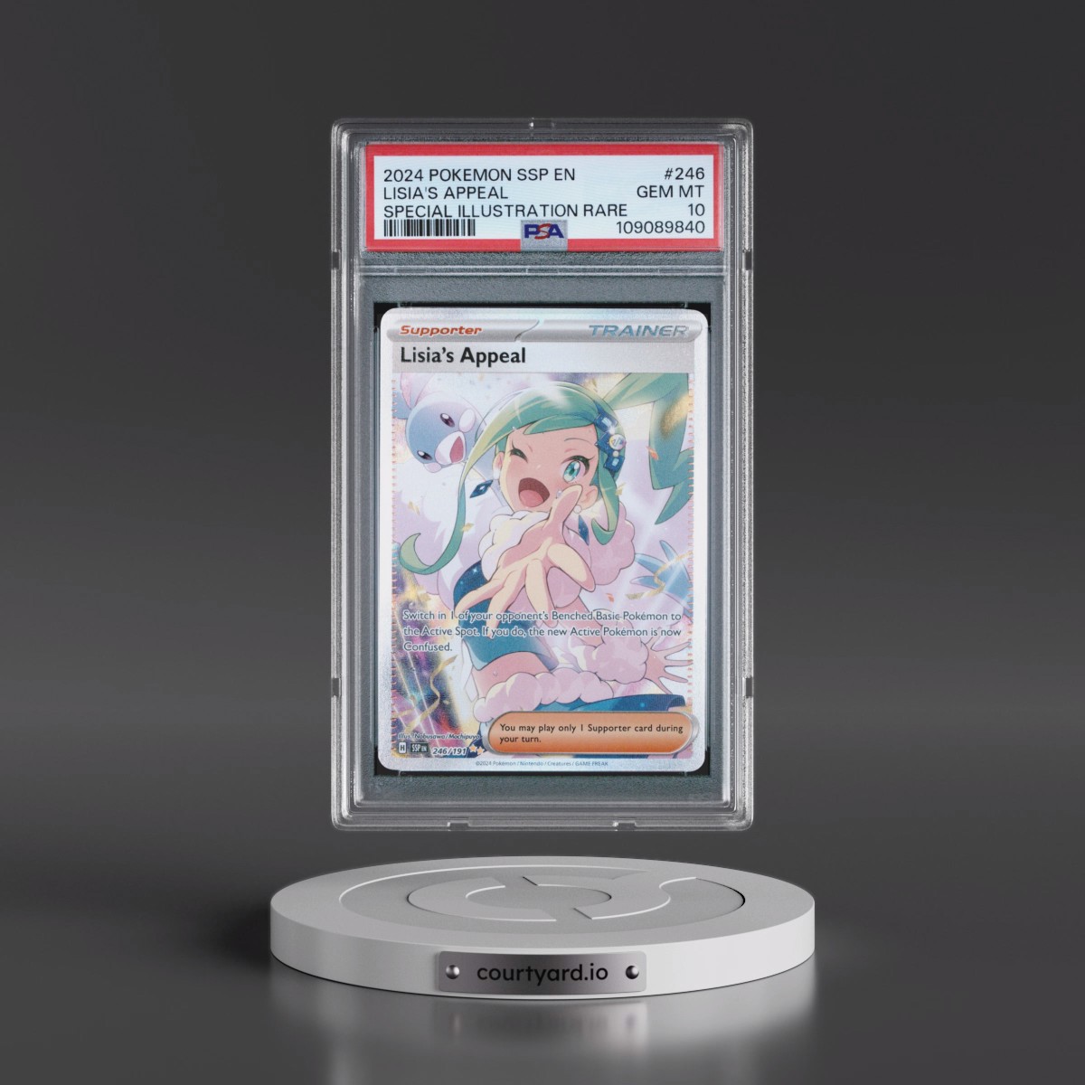 2024 Pokémon Ssp EN-Surging Sparks #246 Lisia's Appeal - Special Illustration Rare (PSA 10 GEM MINT)
