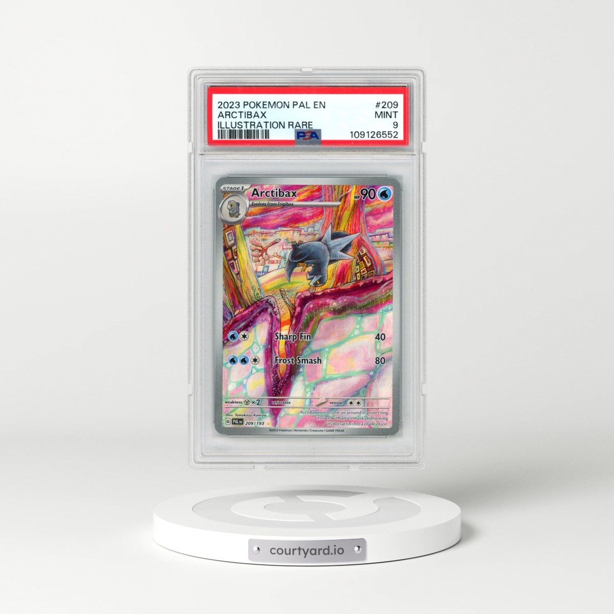 2023 Pokémon Pal EN-Paldea Evolved #209 Arctibax - Illustration Rare (PSA 9 MINT)
