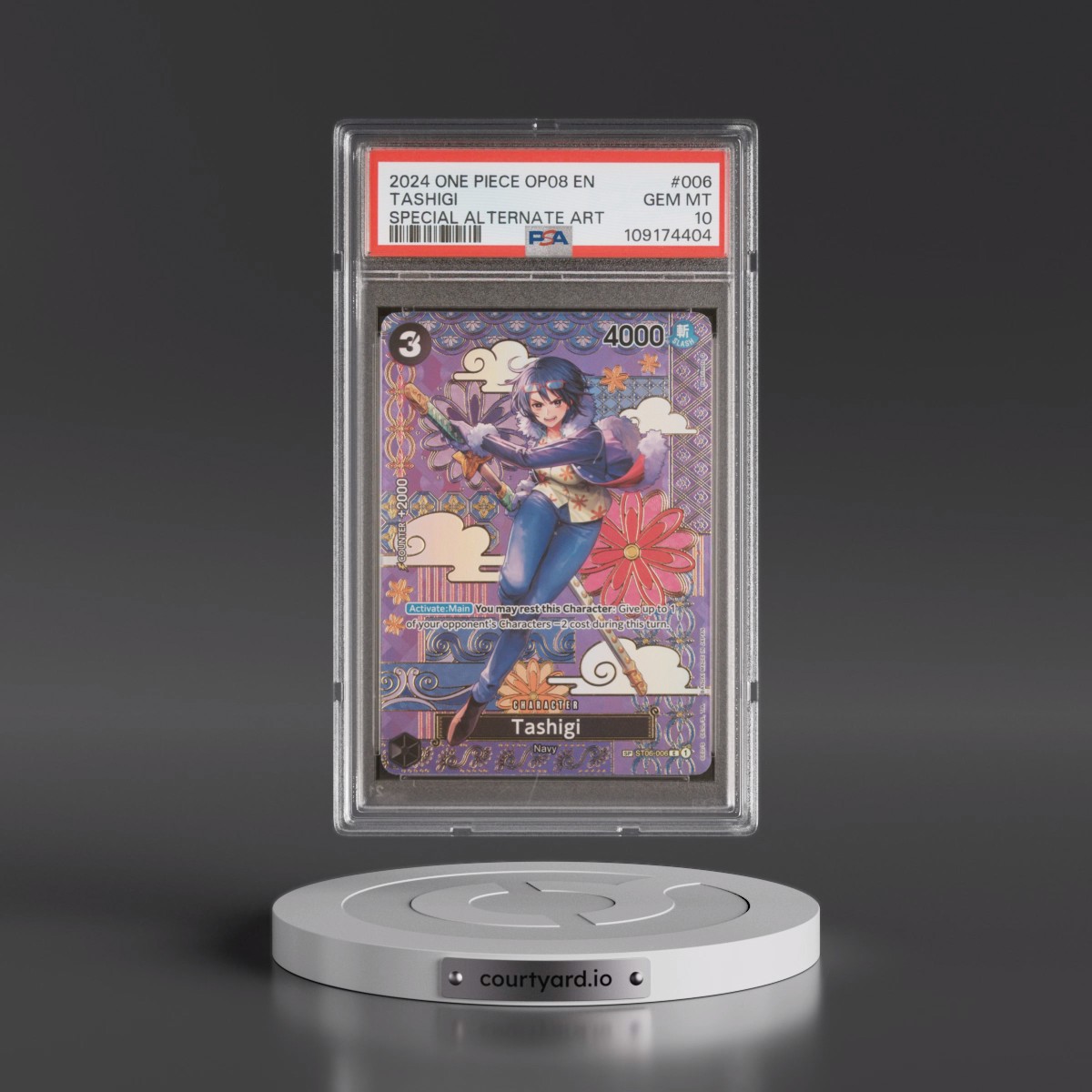 2024 One Piece OP08-Two Legends #006 Tashigi - Special Alternate Art (PSA 10 GEM MINT)