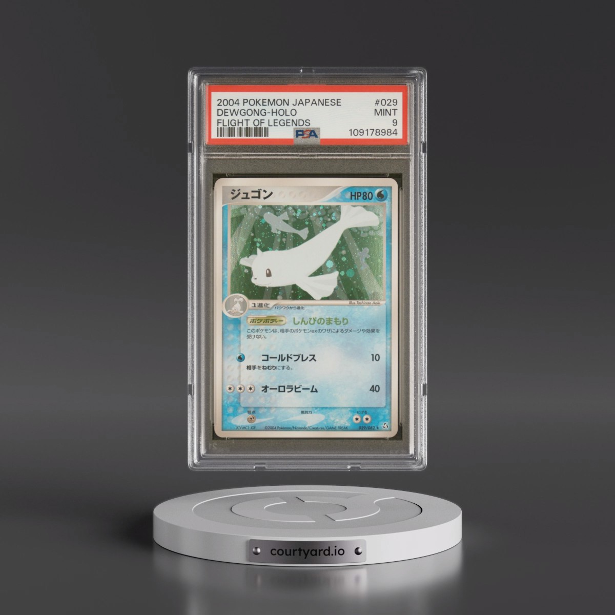 2004 Pokémon Flight of Legends #029 Dewgong - Holo (PSA 9 MINT)
