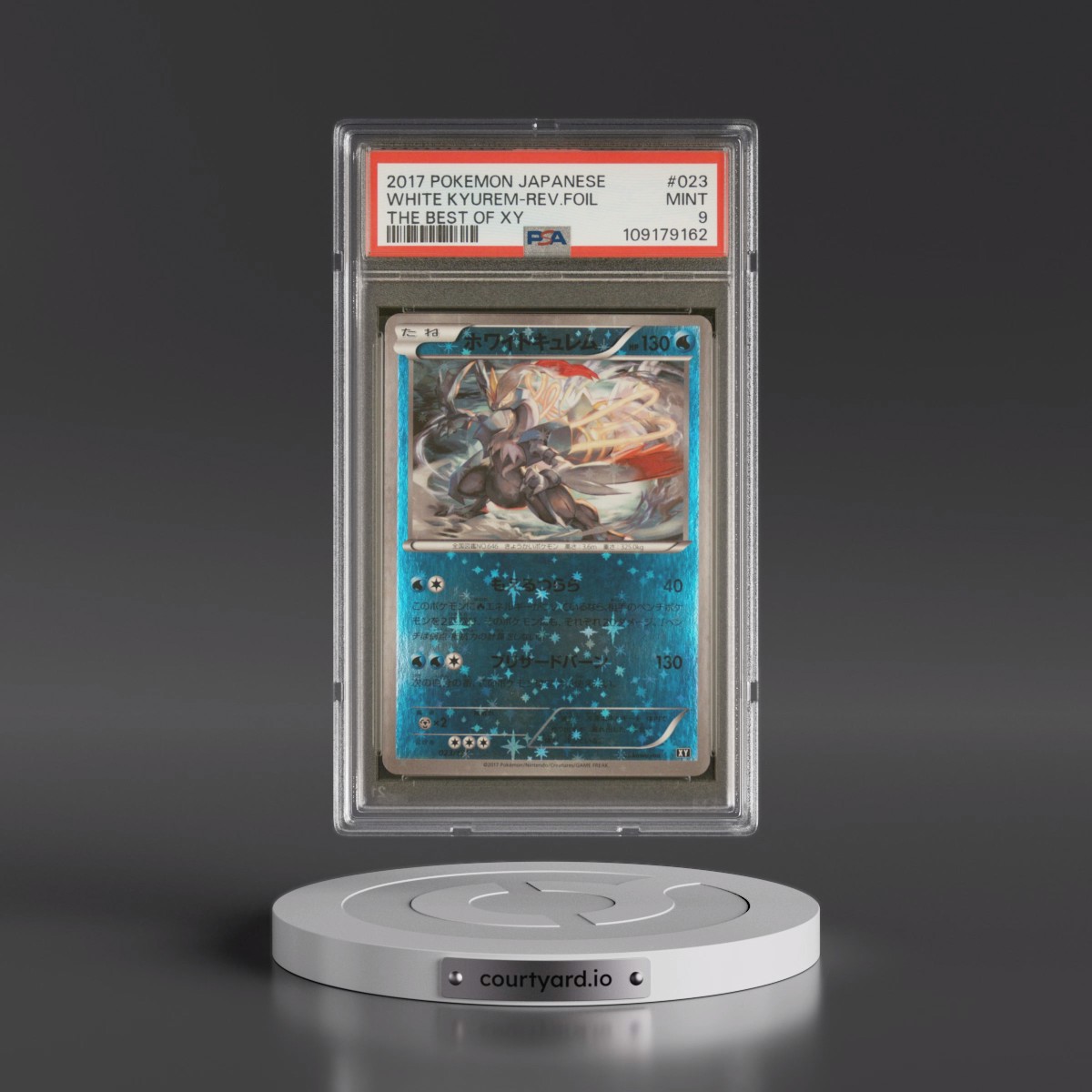 2017 Pokémon the Best of XY #023 White Kyurem - Reverse Foil (PSA 9 MINT)