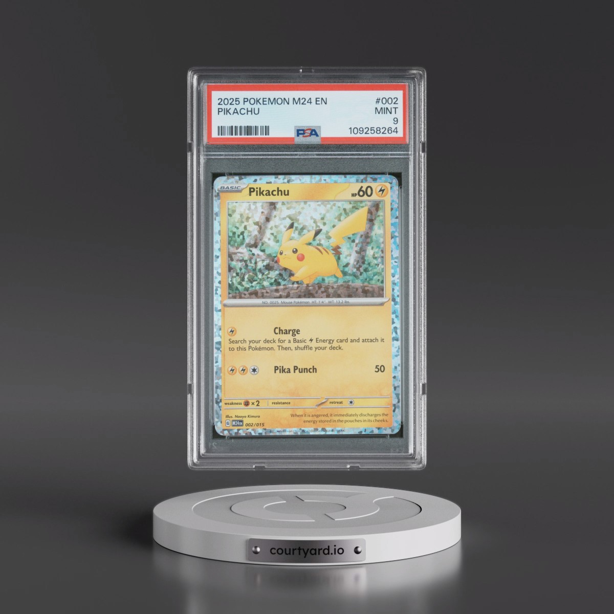 2025 Pokémon M24 EN-Mcdonald's Collection #002 Pikachu (PSA 9 MINT)