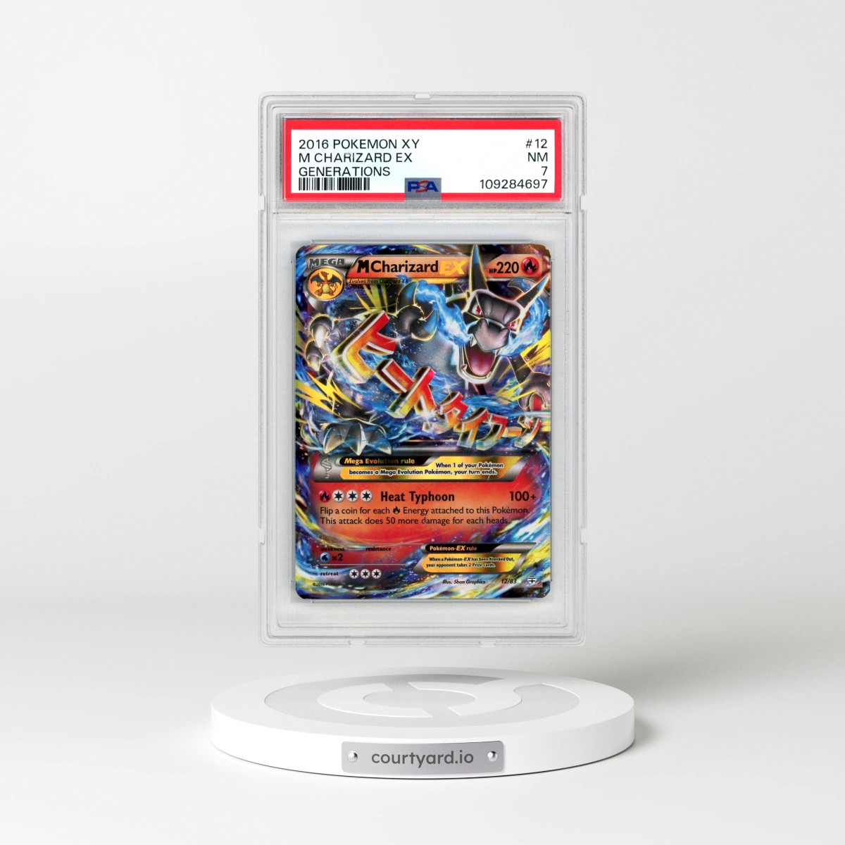 2016 Pokémon XY Generations #12 M Charizard EX - Holo (PSA 7 NM)