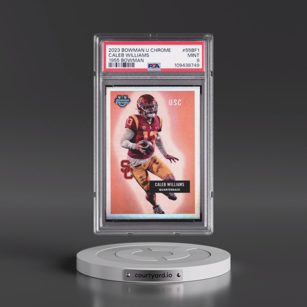 2023 Bowman University Chrome 1955 Bowman #55BF1 Caleb Williams (PSA 9 MINT)