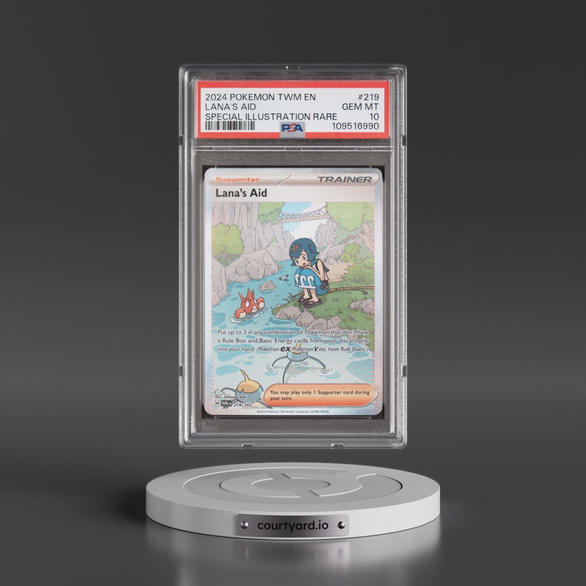 2024 Pokémon Twm EN-Twilight Masquerade #219 Lana's Aid - Special Illustration Rare (PSA 10 GEM MINT)