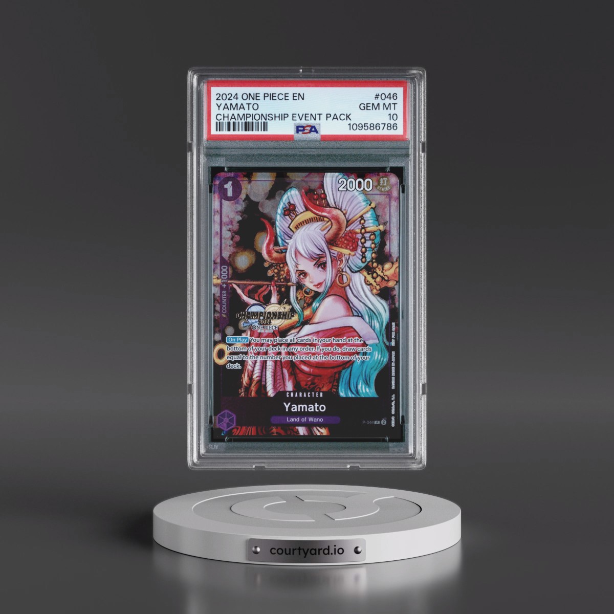 2024 One Piece Championship 2024 Event Pack #046 Yamato (PSA 10 GEM MINT)