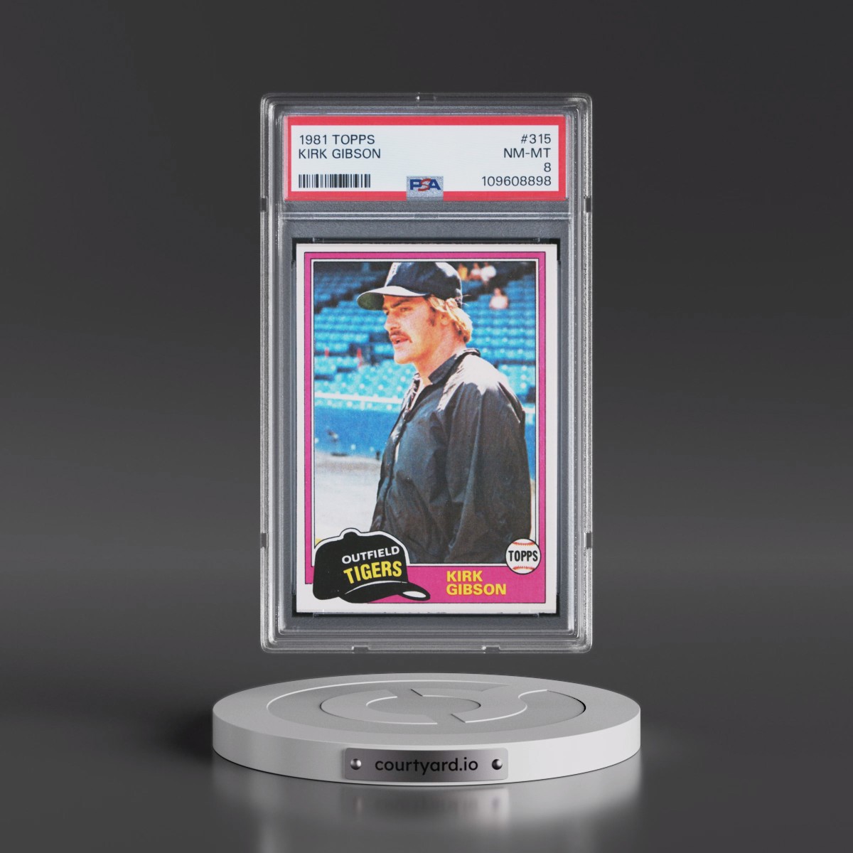 1981 Topps #315 Kirk Gibson (PSA 8 NM-MT)