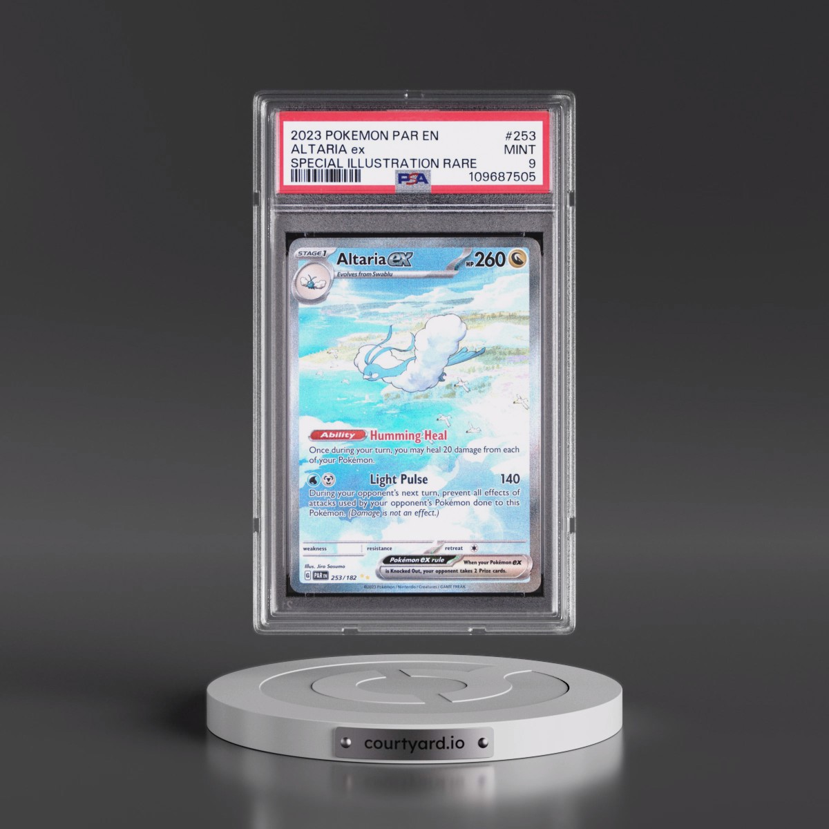 2023 Pokémon Par EN-Paradox Rift #253 Altaria EX - Holo Special Illustration Rare (PSA 9 MINT)