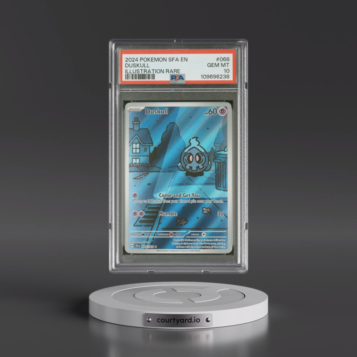 2024 Pokémon Sfa EN-Shrouded Fable #068 Duskull - Illustration Rare (PSA 10 GEM MINT)