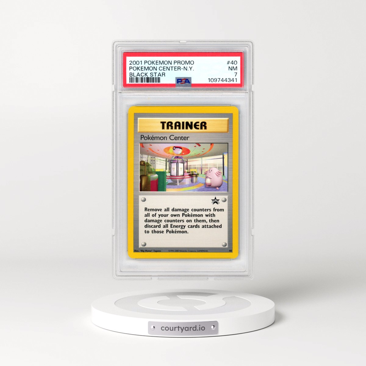 2001 Pokémon Promo Black Star #40 Pokemon Center-N.Y. (PSA 7 NM)