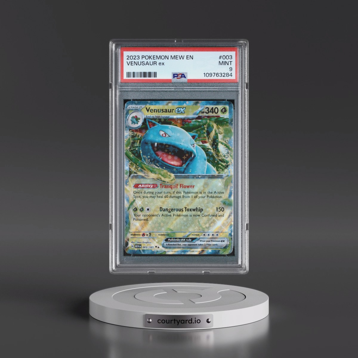 2023 Pokémon Mew EN-151 #003 Venusaur EX - Holo (PSA 9 MINT)