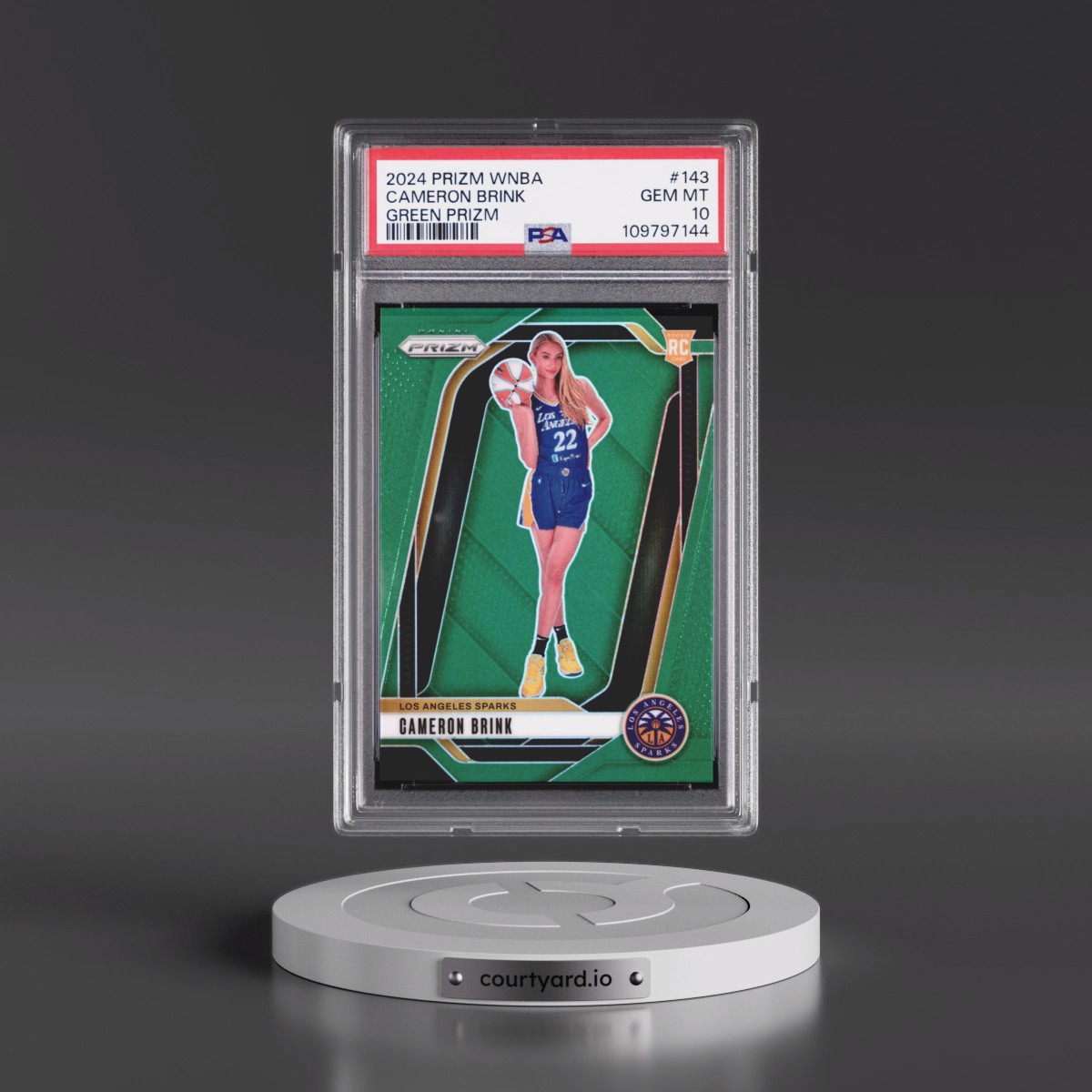 2024 Panini Prizm WNBA #143 Cameron Brink - Green Prizm (PSA 10 GEM MINT)