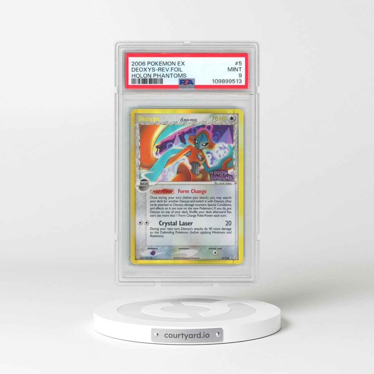 2006 Pokémon EX Holon Phantoms #5 Deoxys - Reverse Foil (PSA 9 MINT)