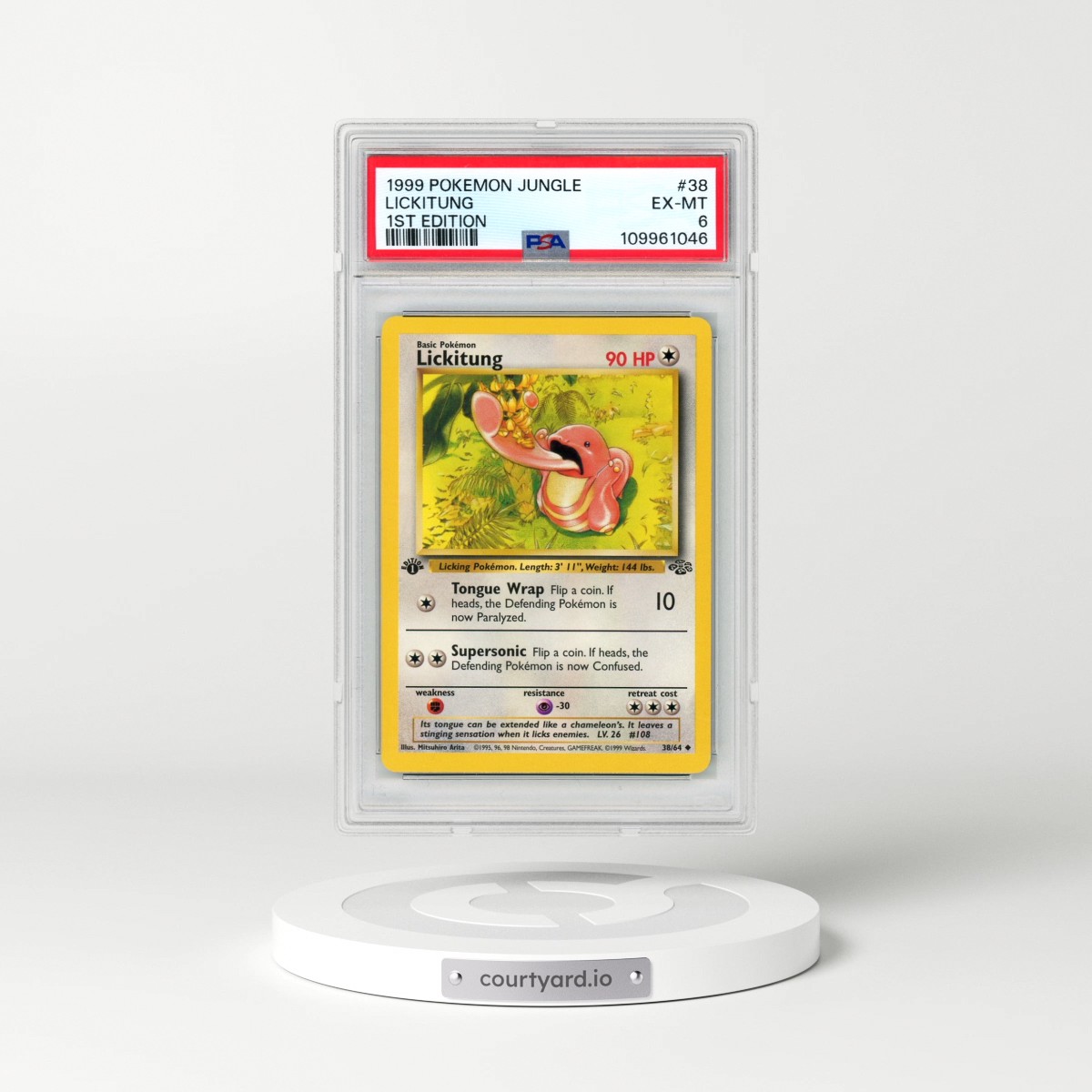1999 Pokémon Jungle #38 Lickitung - 1st Edition (PSA 6 EX-MT)