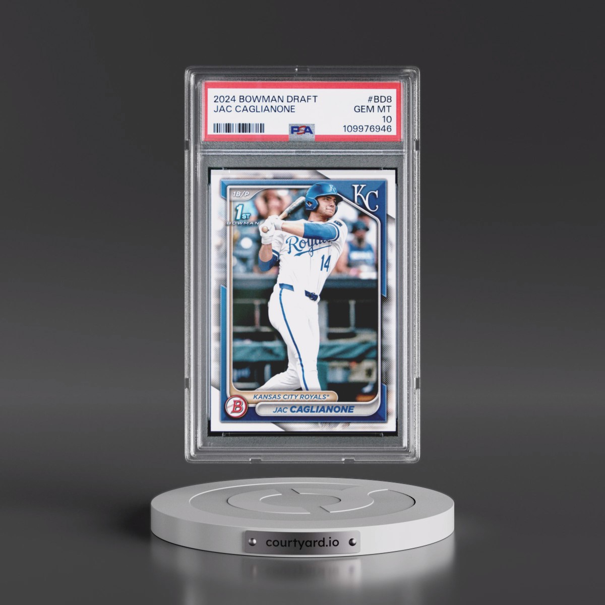 2024 Bowman Draft #BD8 Jac Caglianone (PSA 10 GEM MINT)