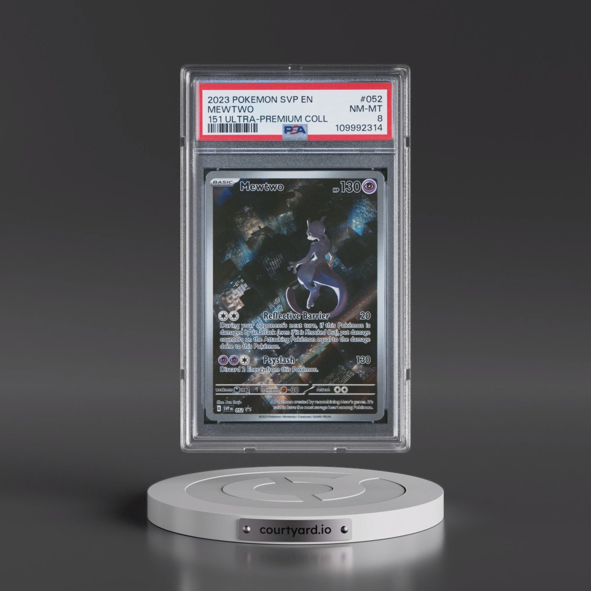 2023 Pokémon Svp EN-SV Black Star Promo #052 Mewtwo - 151 Ultra-Premium Collection (PSA 8 NM-MT)