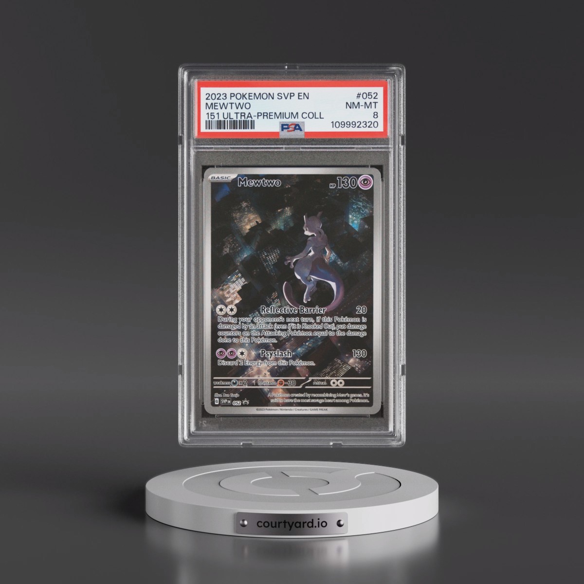 2023 Pokémon Svp EN-SV Black Star Promo #052 Mewtwo - 151 Ultra-Premium Collection (PSA 8 NM-MT)