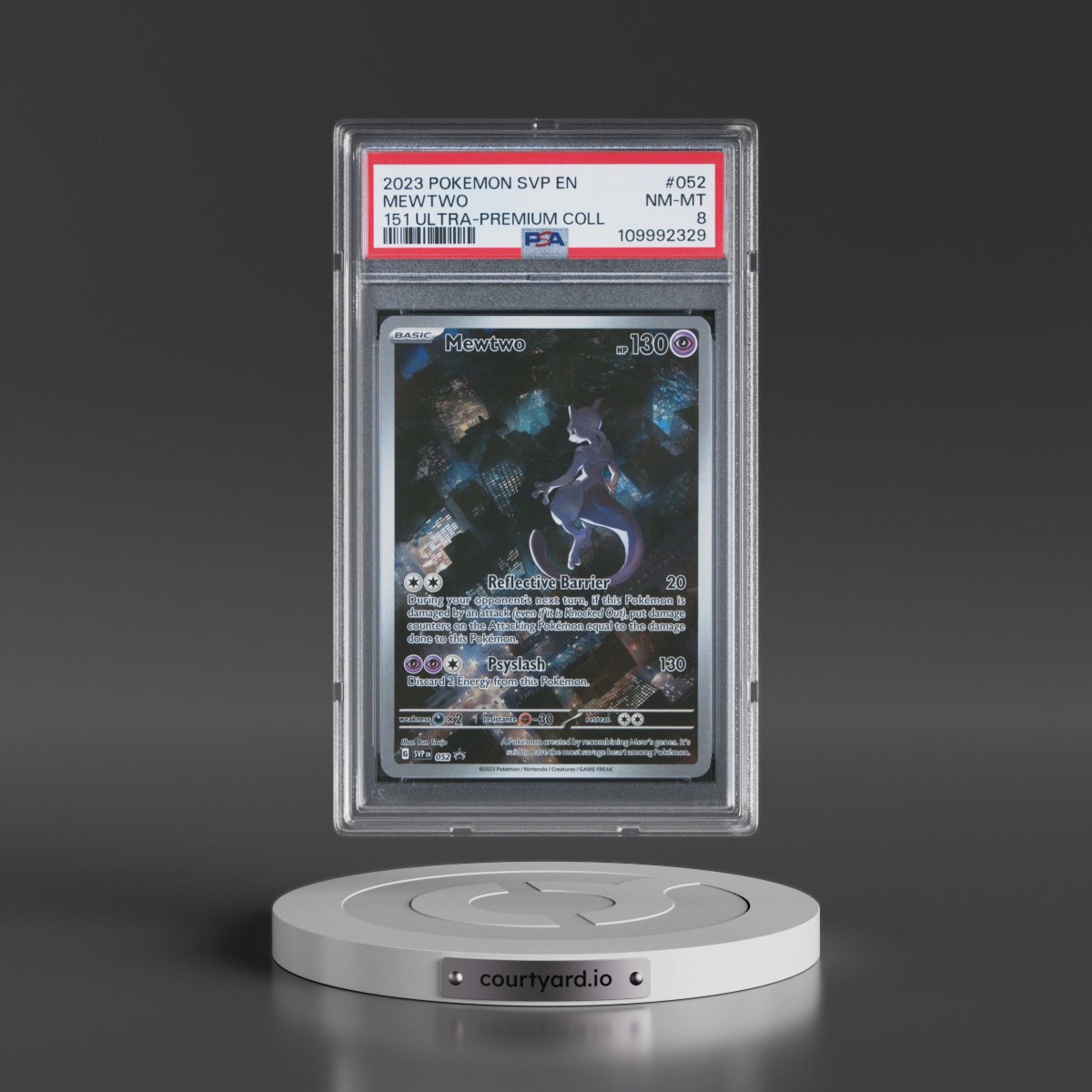 2023 Pokémon Svp EN-SV Black Star Promo #052 Mewtwo - 151 Ultra-Premium Collection (PSA 8 NM-MT)