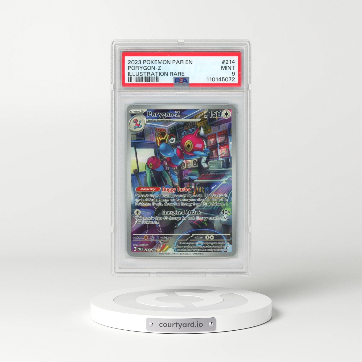 2023 Pokémon Par EN-Paradox Rift #214 Porygon-Z - Illustration Rare (PSA 9 MINT)