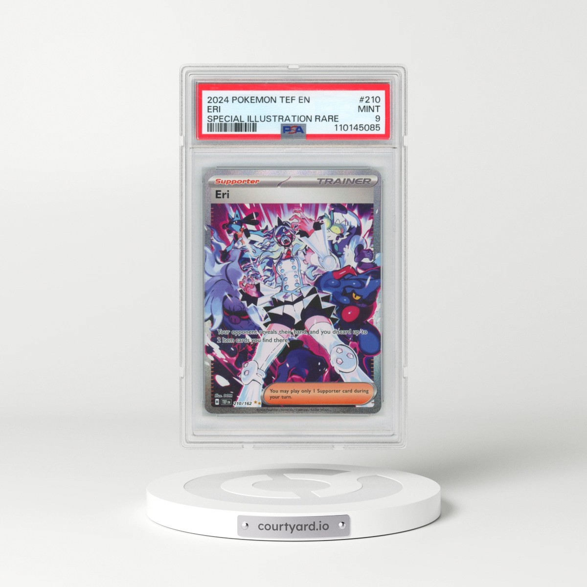 2024 Pokémon Tef EN-Temporal Forces #210 Eri - Special Illustration Rare (PSA 9 MINT)